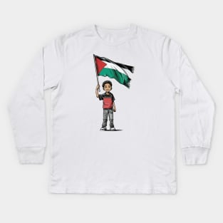 Palestine Children Kids Long Sleeve T-Shirt